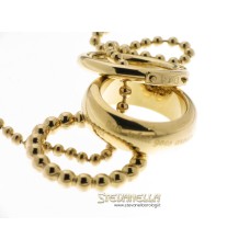 D&G collana Triplet con pendente 3 anelli acciaio dorato DJ0662